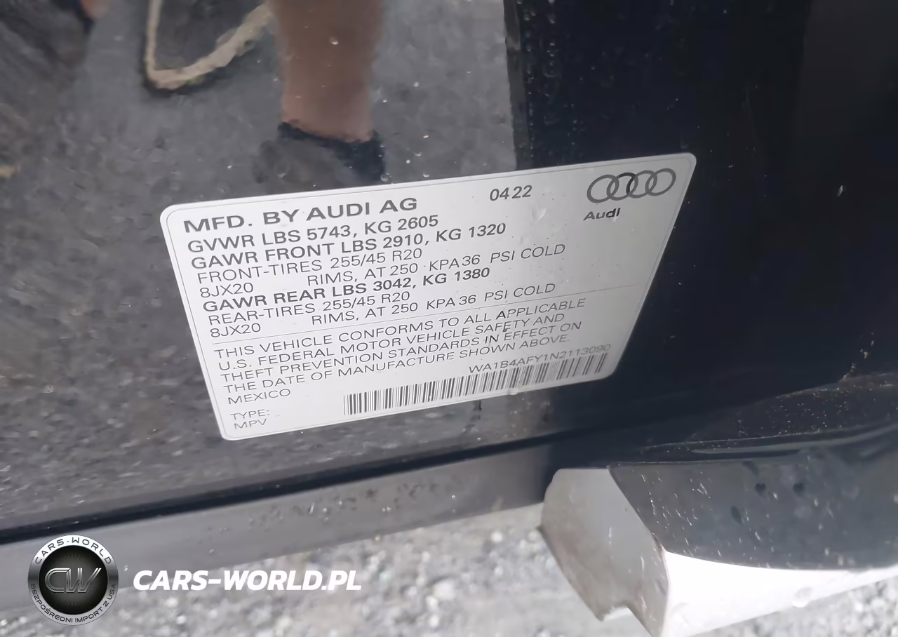 2022 Audi Sq5 Premium Plus Tfsi Quattro Tiptronic VIN:WA1B4AFY1N2113090 - 9