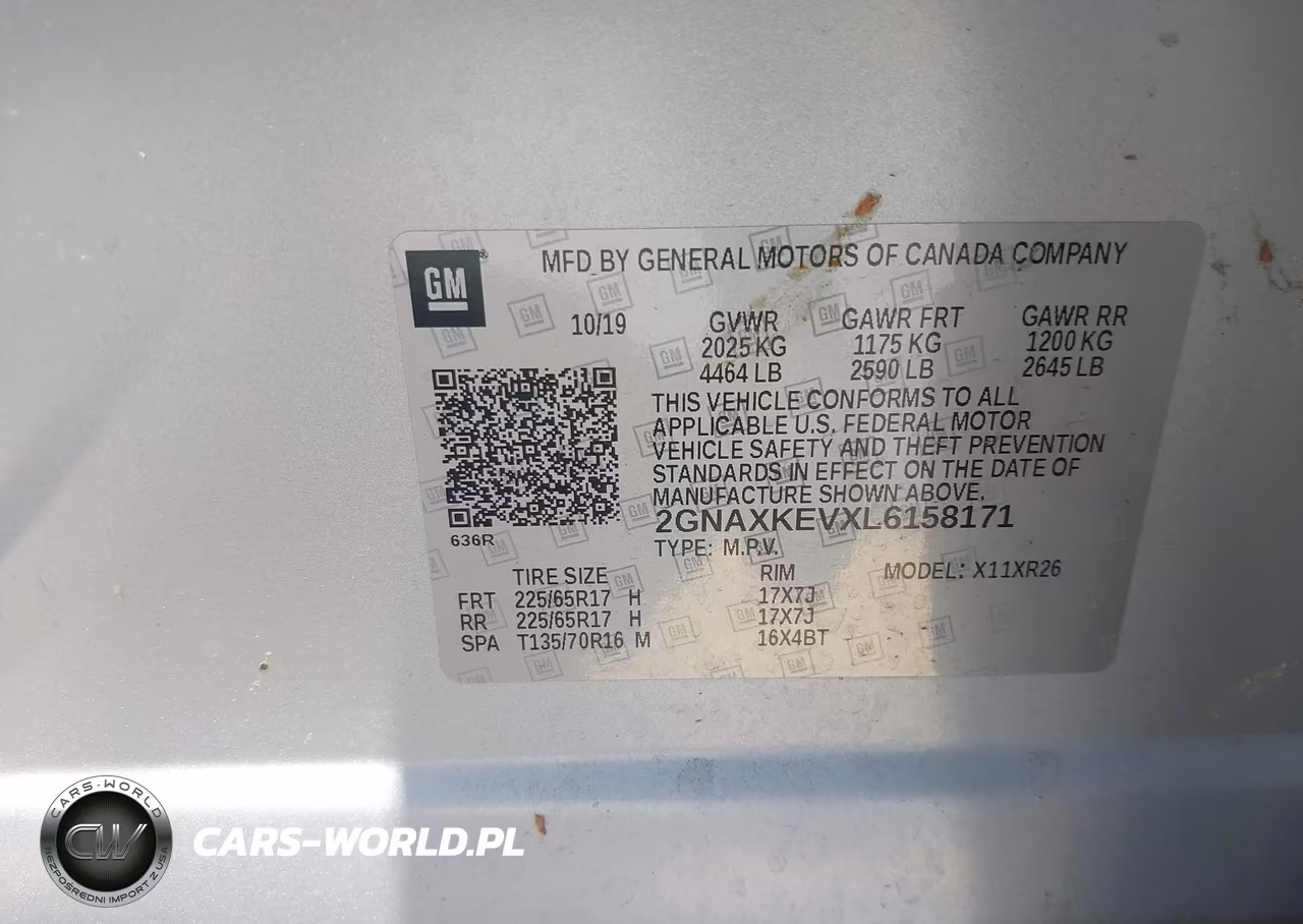 2020 Chevrolet Equinox Fwd Lt 1.5L Turbo VIN:2GNAXKEVXL6158171 - 9