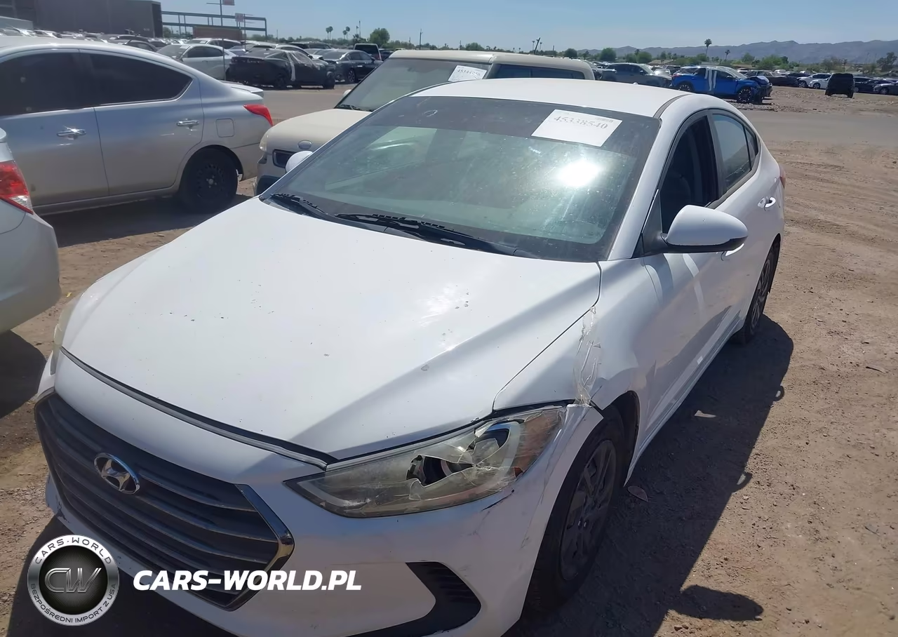 2017 Hyundai Elantra Se VIN:KMHD74LF0HU122376 - 2