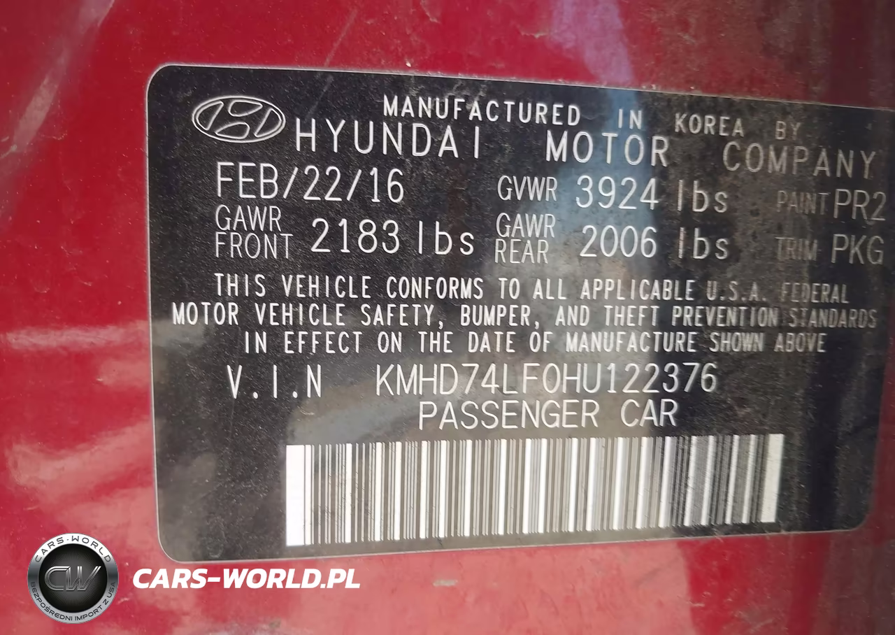 2017 Hyundai Elantra Se VIN:KMHD74LF0HU122376 - 9