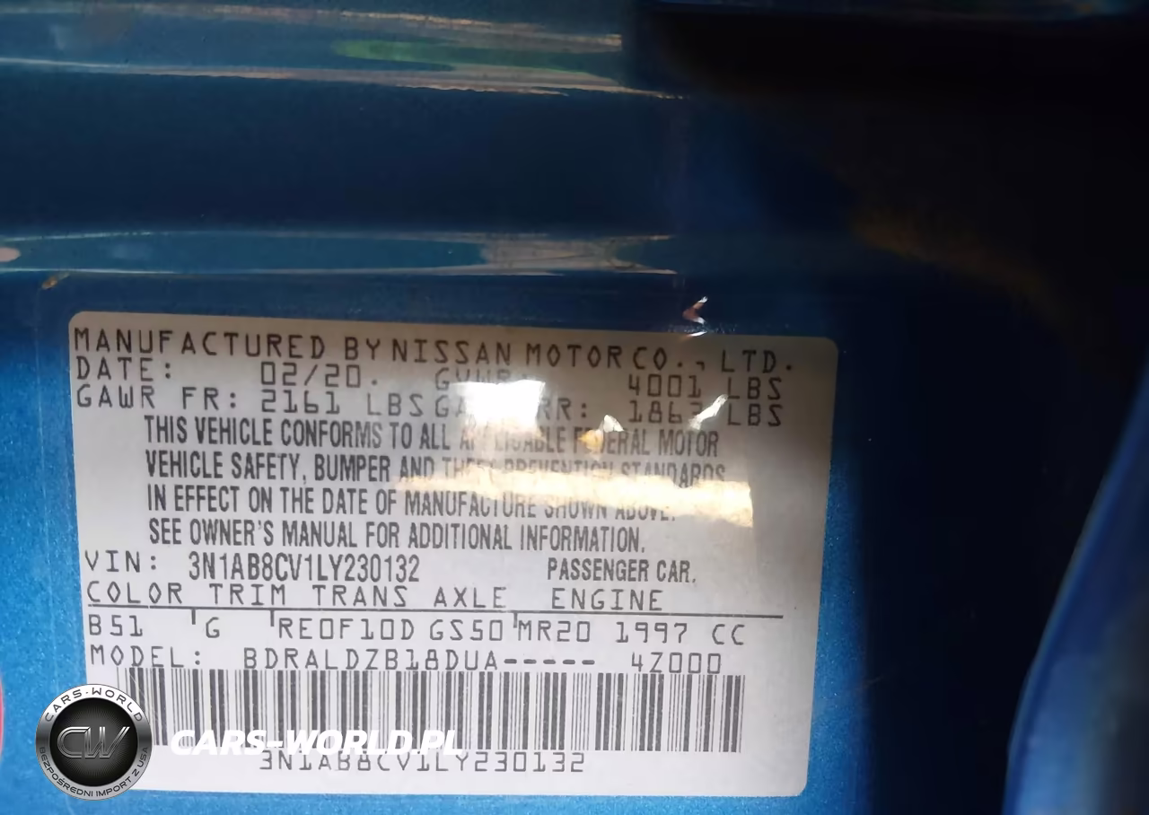 2020 Nissan Sentra Sv Xtronic Cvt VIN:3N1AB8CV1LY230132 - 9