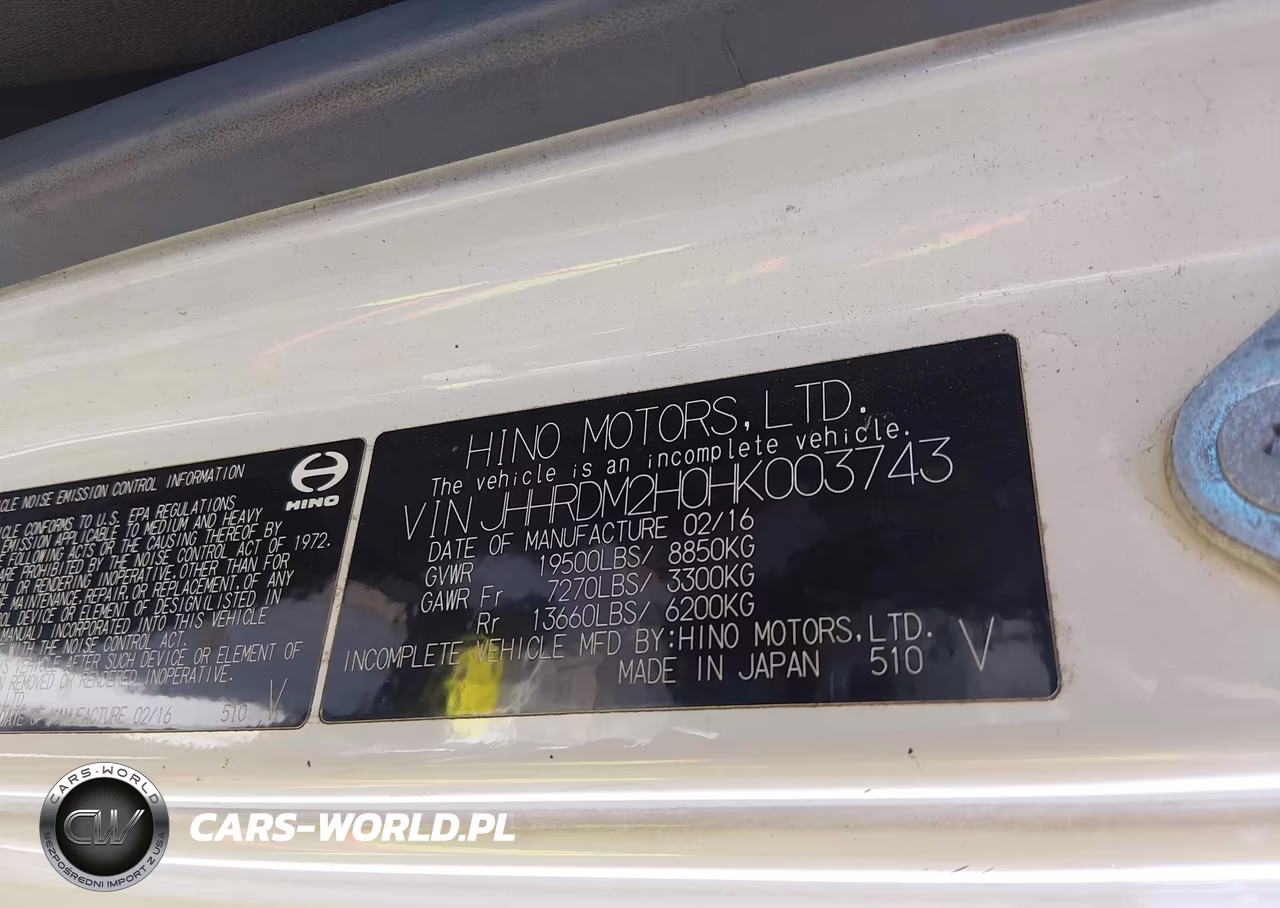 2017 Hino Xjc720-Xfc720 VIN:JHHRDM2H0HK003743 - 8