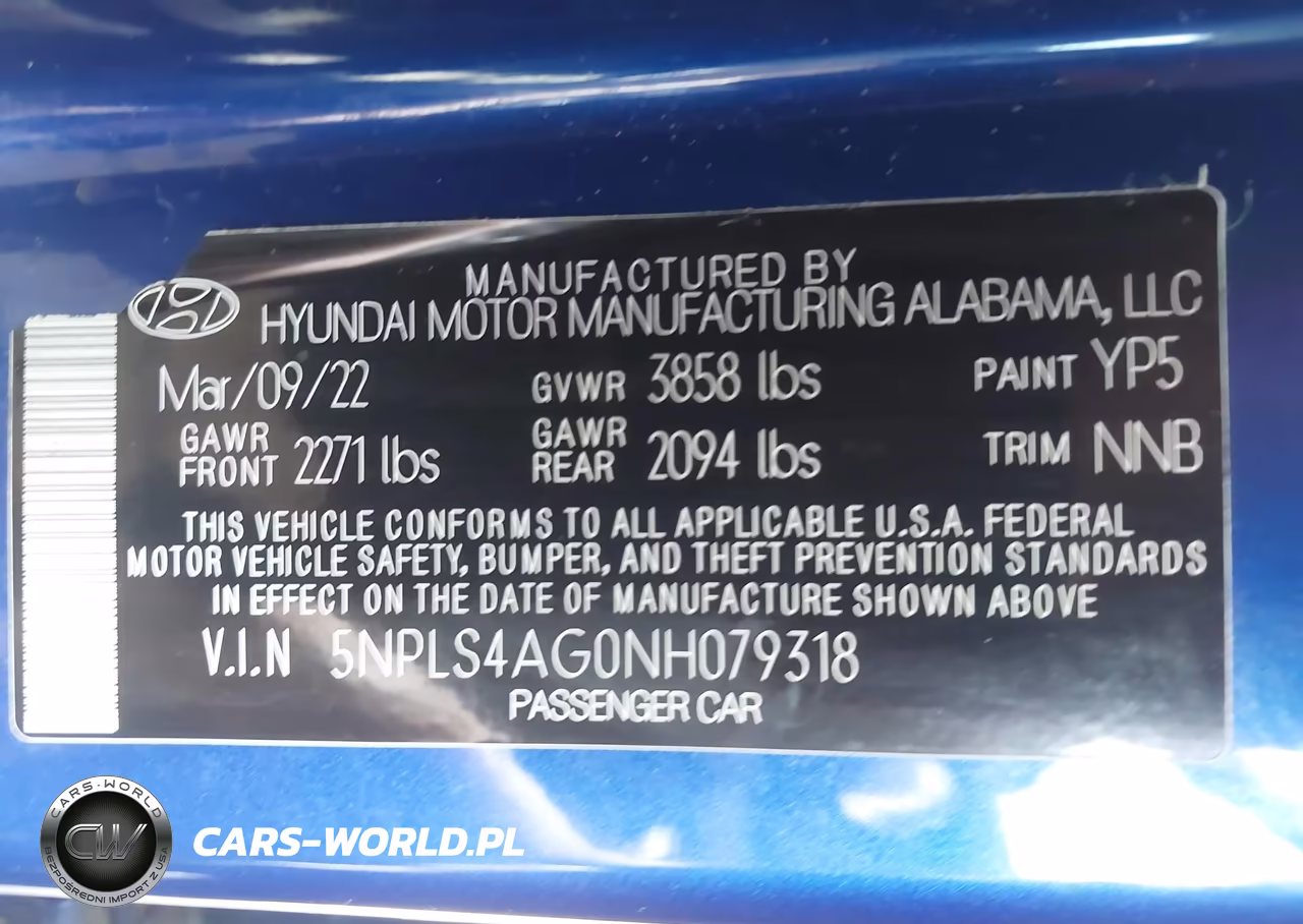 2022 Hyundai Elantra Sel VIN:5NPLS4AG0NH079318 - 9
