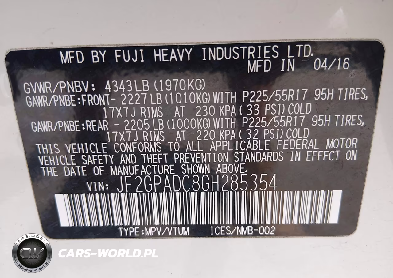 2016 Subaru Crosstrek 2.0I Premium VIN:JF2GPADC8GH285354 - 9