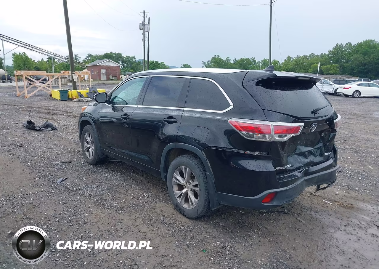 2014 Toyota Highlander Xle V6 VIN:5TDJKRFH3ES012647 - 3
