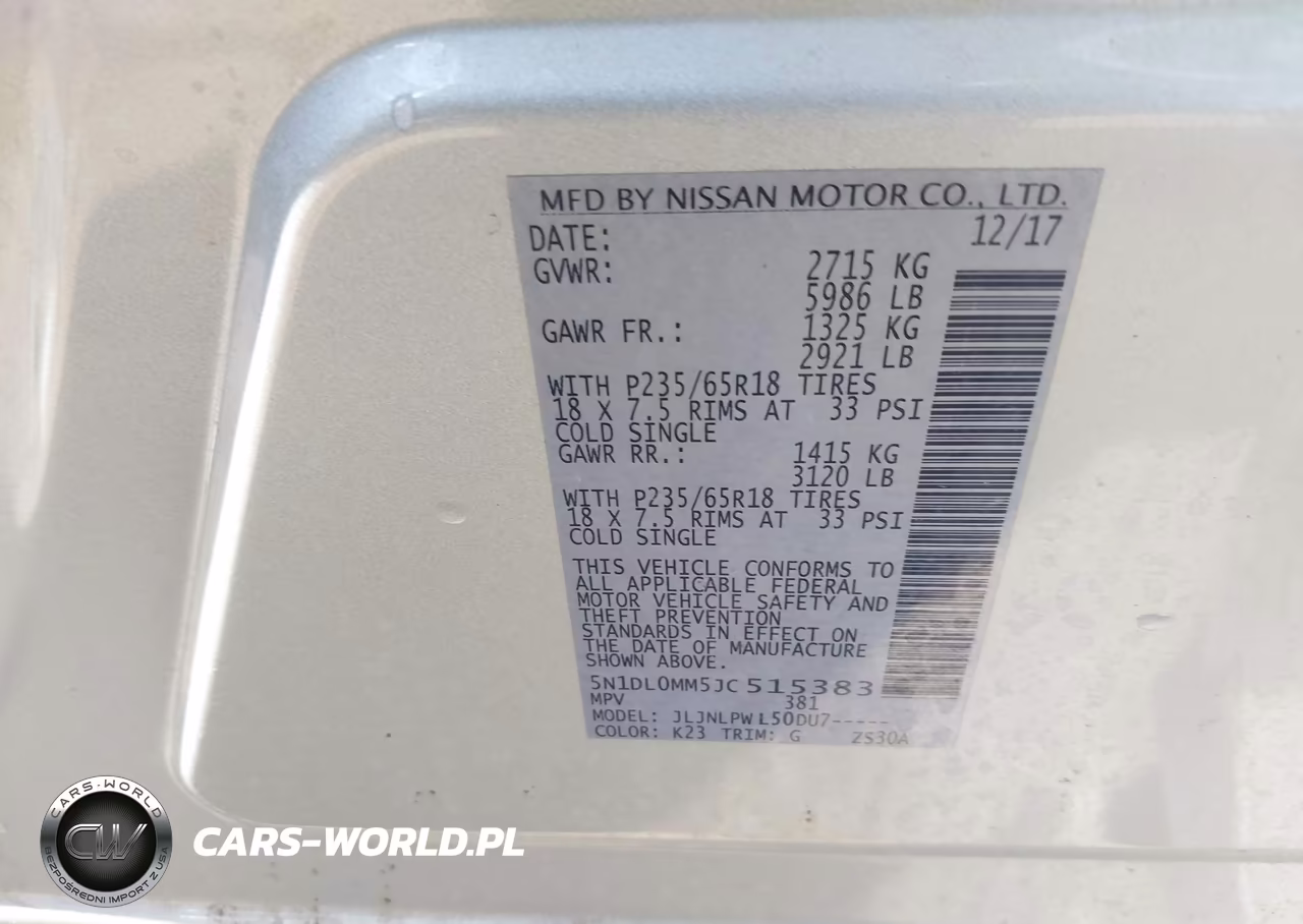 2018 Infiniti Qx60 VIN:5N1DL0MM5JC515383 - 9
