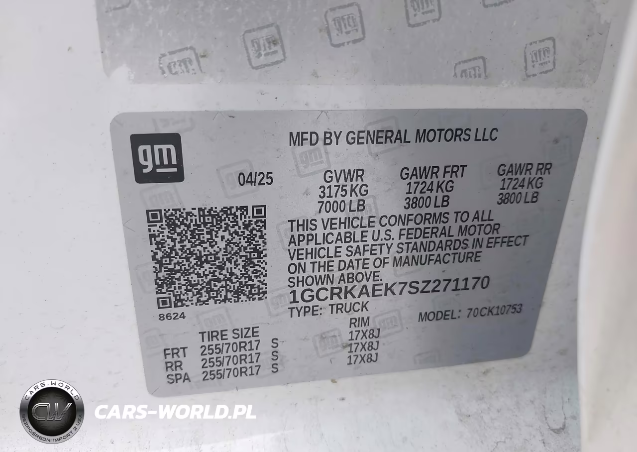 2025 Chevrolet Silverado 1500 4Wd Standard Bed Wt VIN:1GCRKAEK7SZ271170 - 9