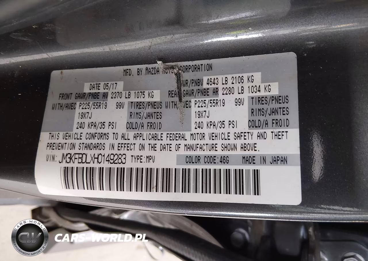 2017 Mazda Cx-5 Grand Touring VIN:JM3KFBDLXH0149283 - 9