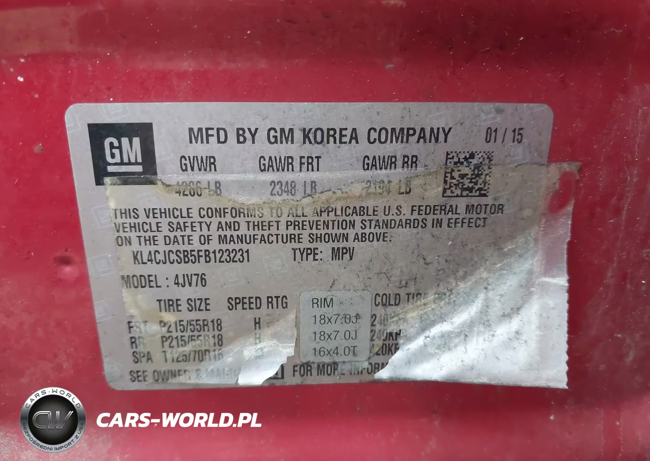 2015 Buick Encore Leather VIN:KL4CJCSB5FB123231 - 9