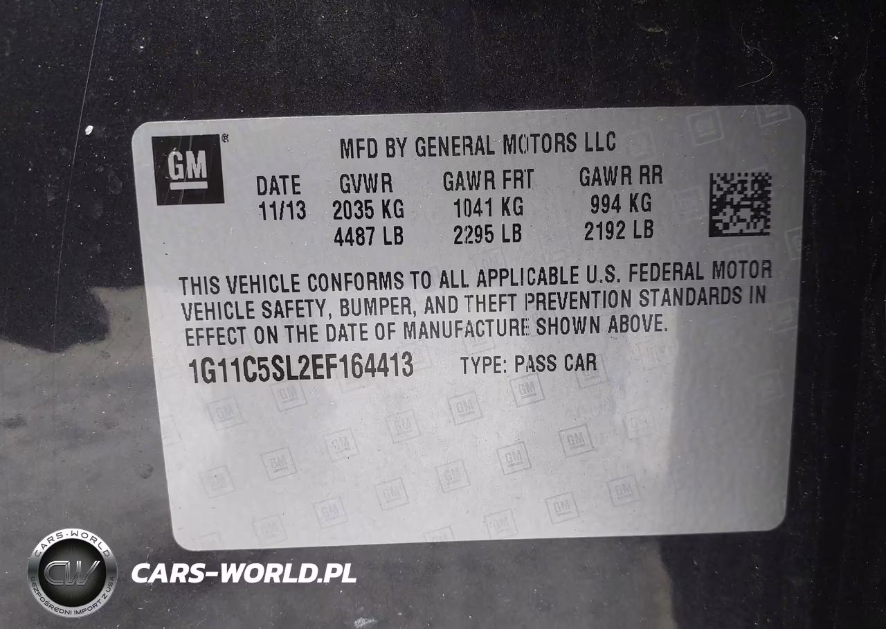2014 Chevrolet Malibu 1Lt VIN:1G11C5SL2EF164413 - 9