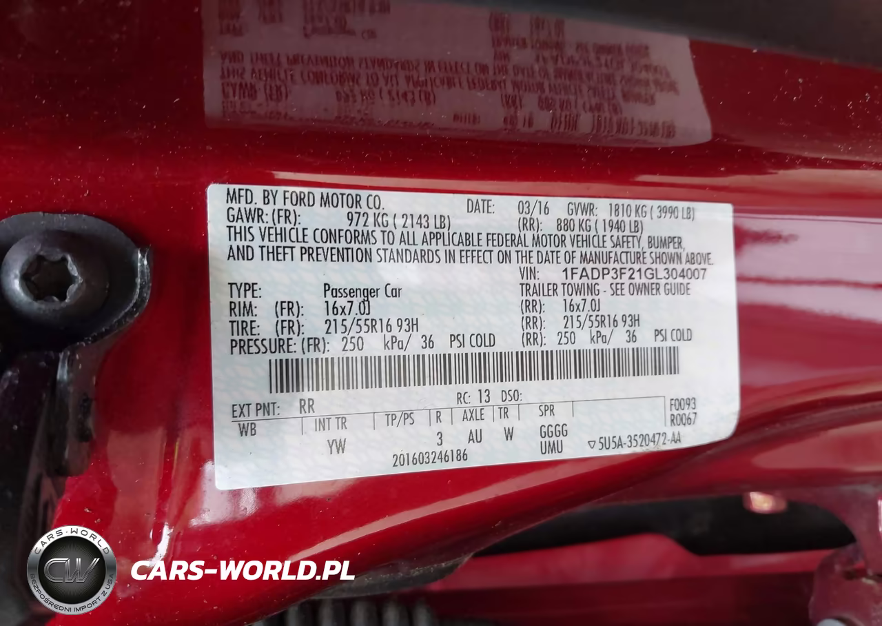 2016 Ford Focus Se VIN:1FADP3F21GL304007 - 9