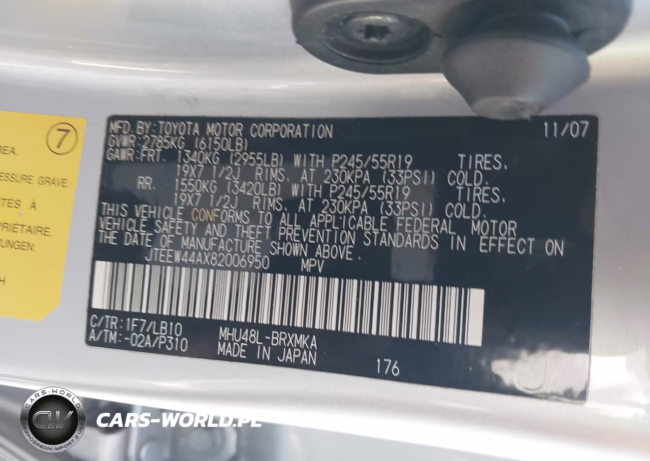 2008 Toyota Highlander Hybrid Limited VIN:JTEEW44AX82006950 - 9