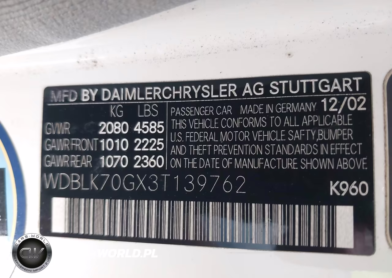 2003 Mercedes-Benz Clk 430 VIN:WDBLK70GX3T139762 - 9