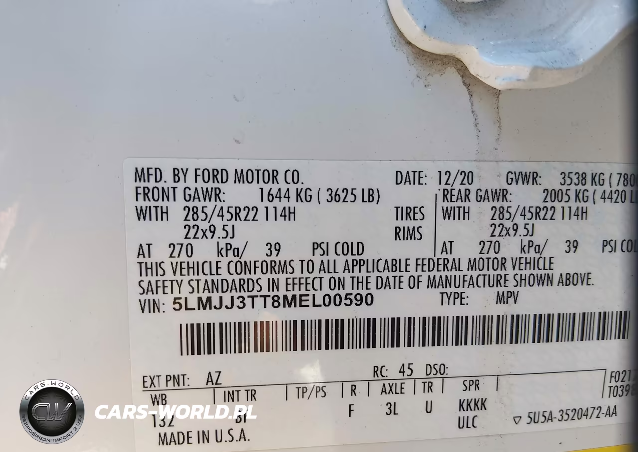2021 Lincoln Navigator Black Label L VIN:5LMJJ3TT8MEL00590 - 9