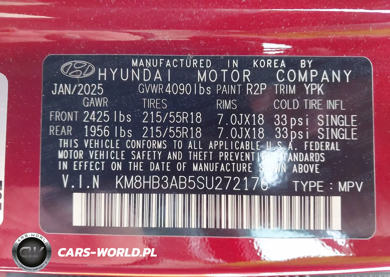 2025 Hyundai Kona Sel VIN:KM8HB3AB5SU272176 - 9