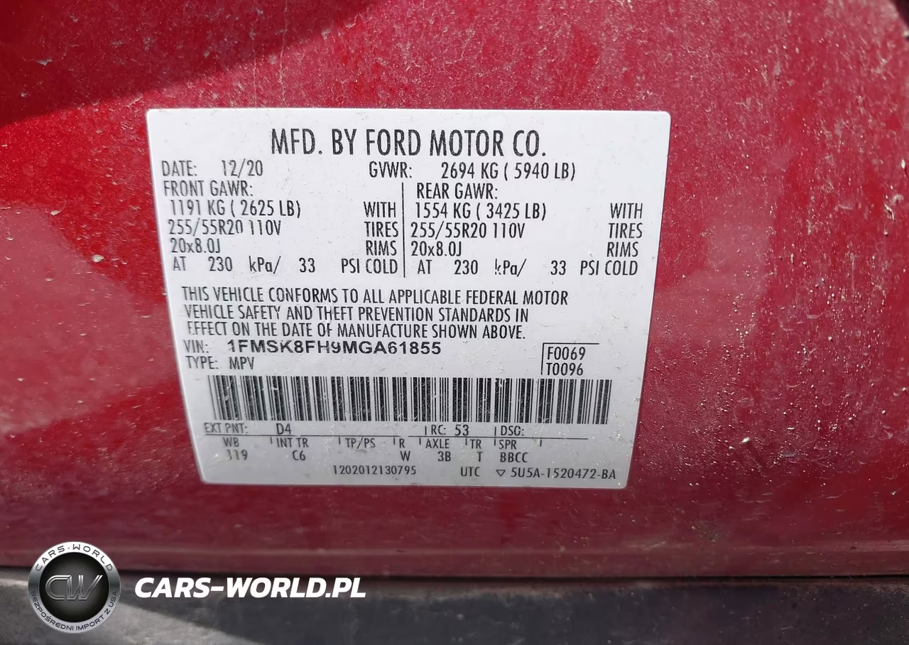 2021 Ford Explorer Limited VIN:1FMSK8FH9MGA61855 - 9