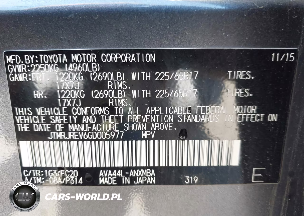 2016 Toyota Rav4 Hybrid Xle VIN:JTMRJREV6GD005977 - 9