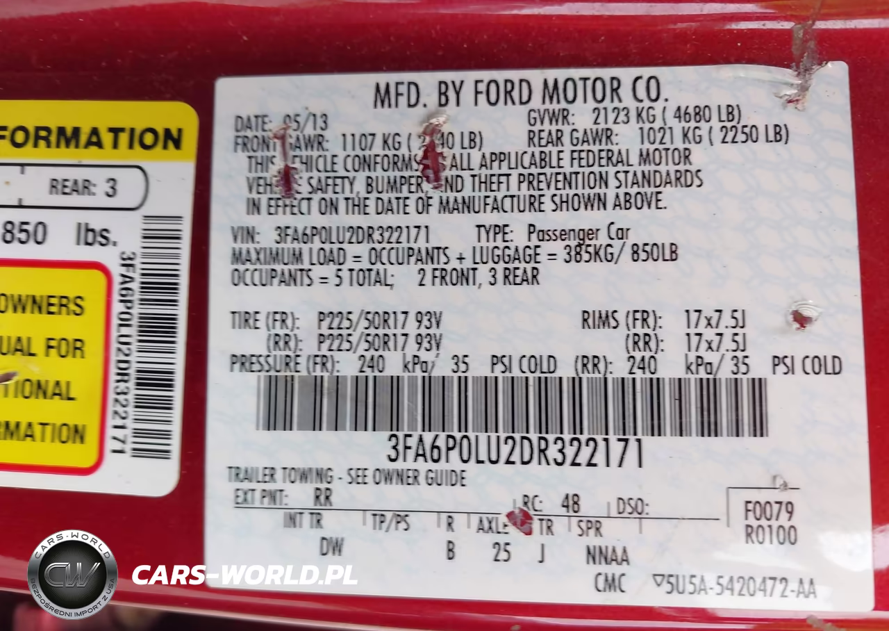 2013 Ford Fusion Hybrid Se VIN:3FA6P0LU2DR322171 - 9