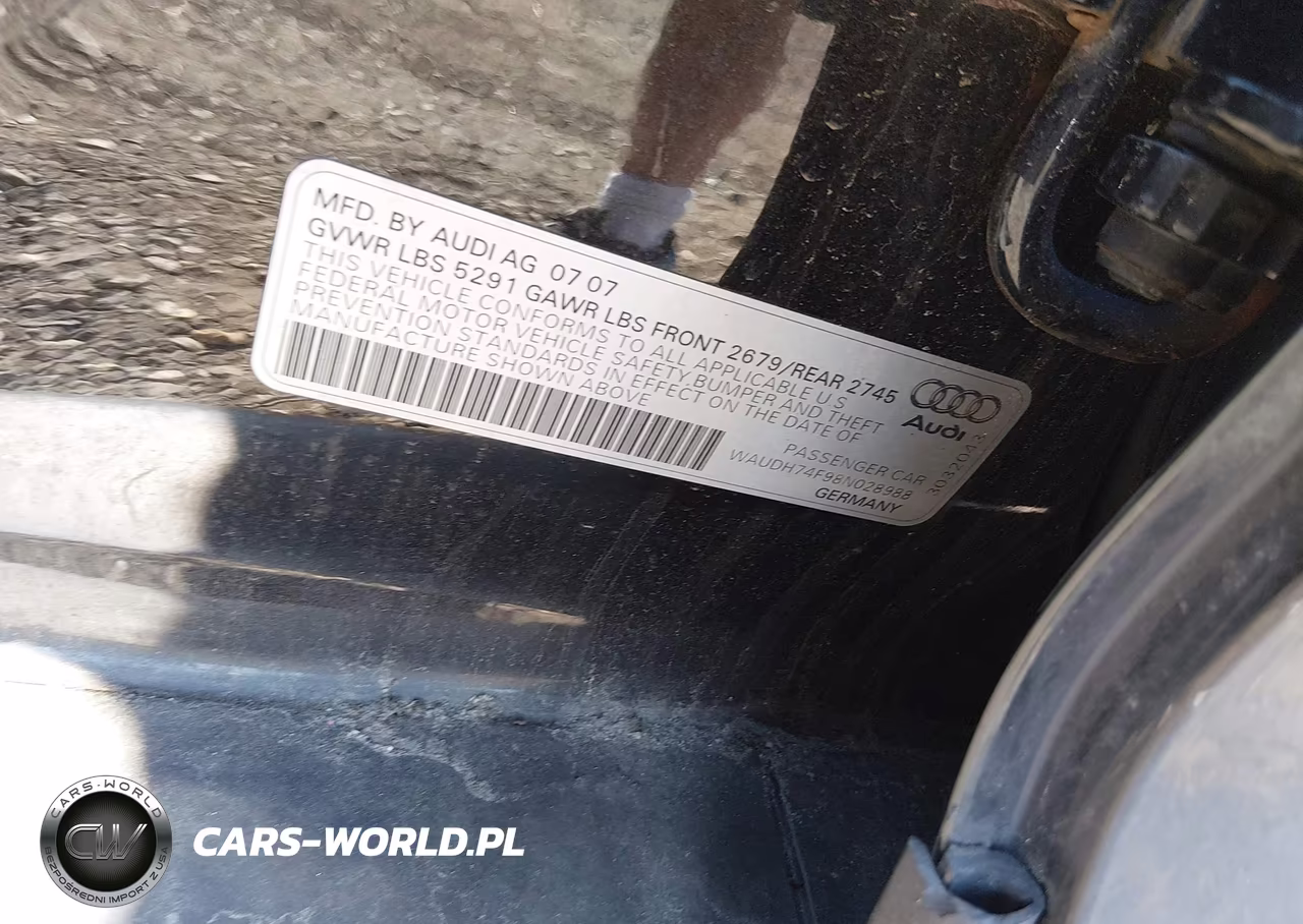 2008 Audi A6 3.2 VIN:WAUDH74F98N028988 - 9
