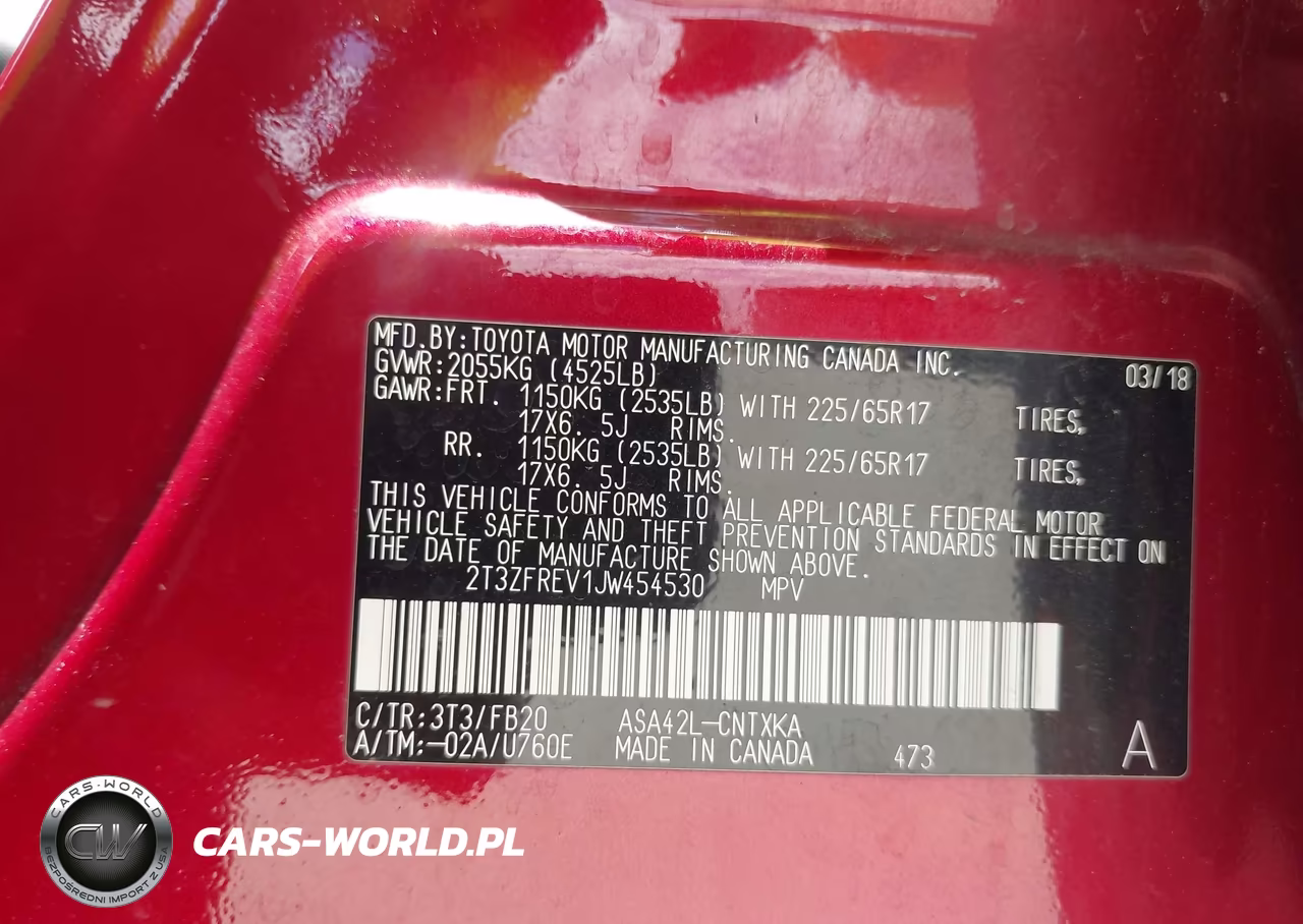 2018 Toyota Rav4 Le VIN:2T3ZFREV1JW454530 - 9