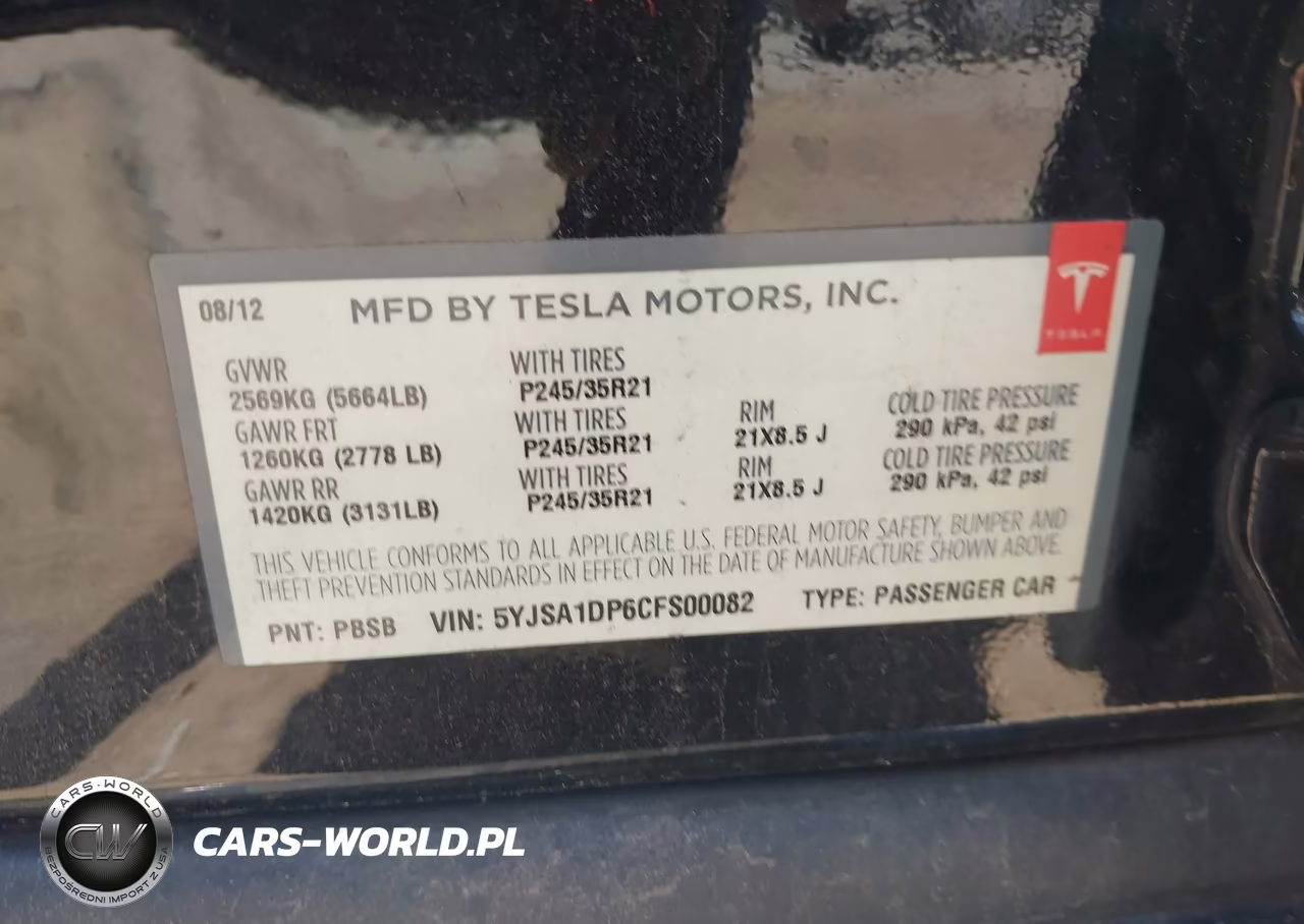 2012 Tesla Model S Performance-Signature Performance VIN:5YJSA1DP6CFS00082 - 9