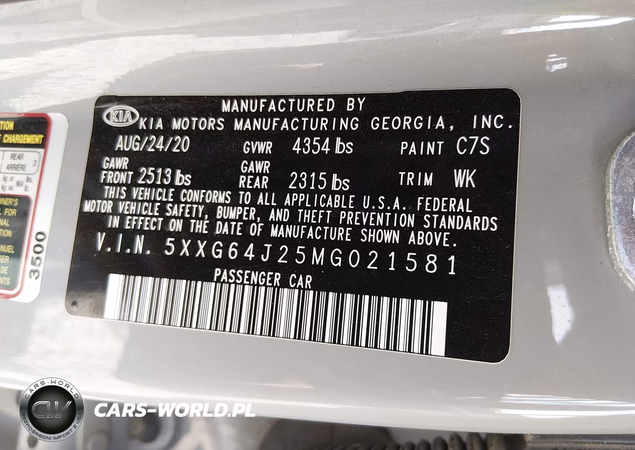 2021 Kia K5 Gt-Line VIN:5XXG64J25MG021581 - 9