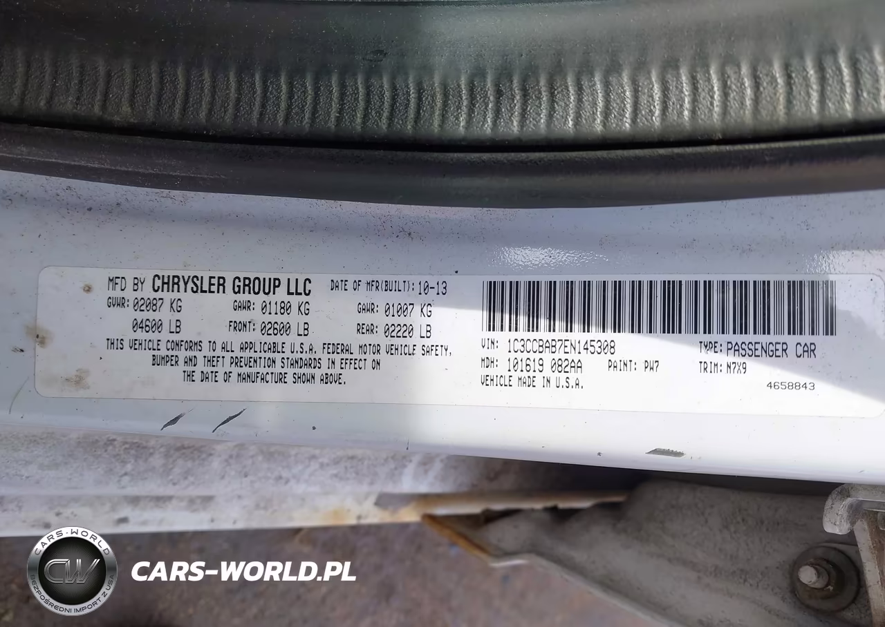 2014 Chrysler 200 Lx VIN:1C3CCBAB7EN145308 - 9