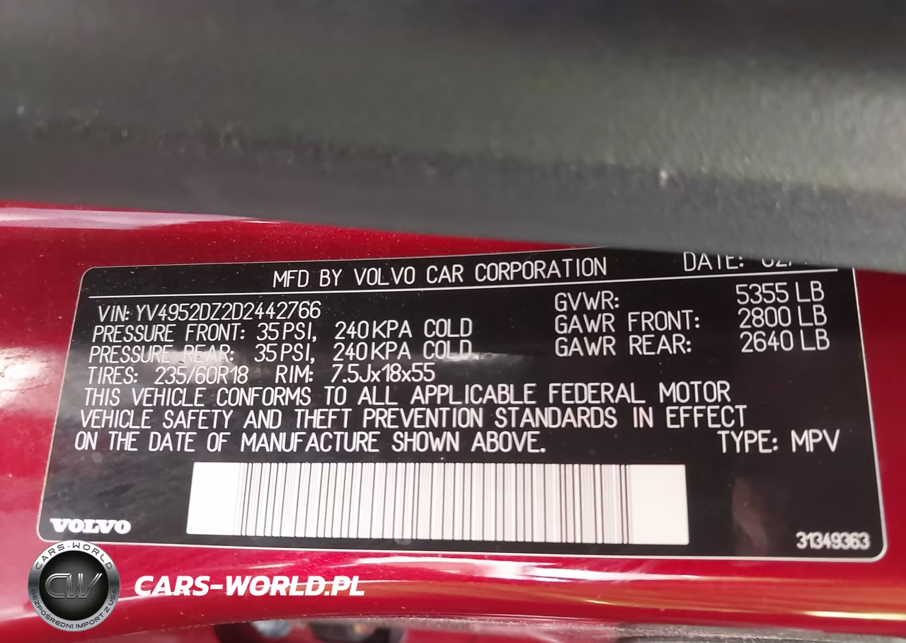2013 Volvo Xc60 3.2 Premier VIN:YV4952DZ2D2442766 - 9