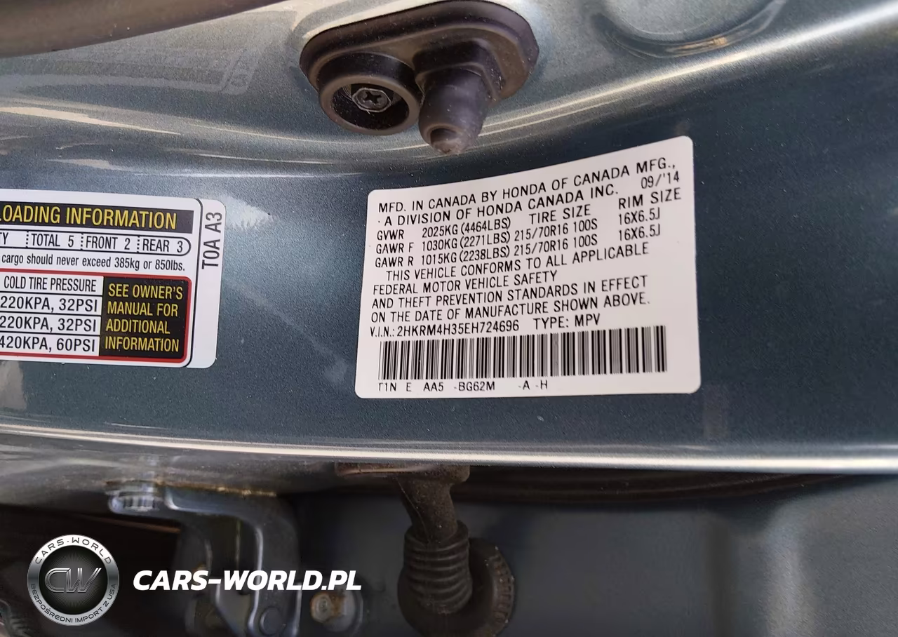 2014 Honda Cr-V Lx VIN:2HKRM4H35EH724696 - 9
