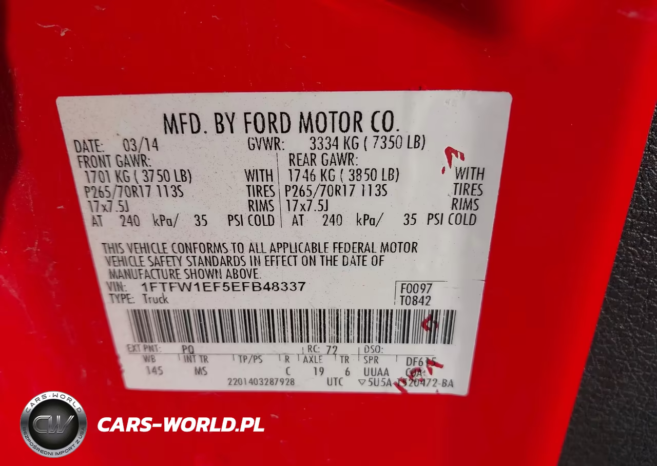 2014 Ford F-150 Xlt VIN:1FTFW1EF5EFB48337 - 9