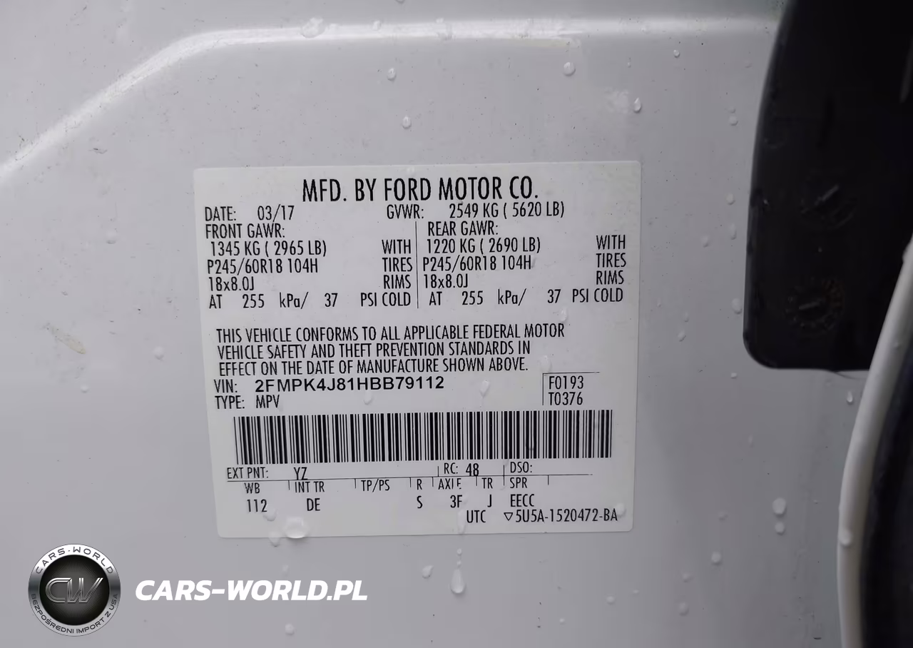 2017 Ford Edge Sel VIN:2FMPK4J81HBB79112 - 9