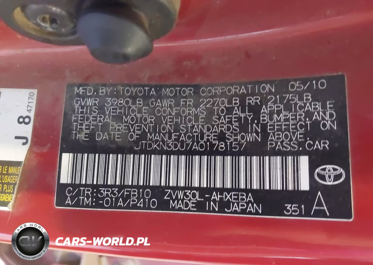 2010 Toyota Prius Iii VIN:JTDKN3DU7A0178157 - 8
