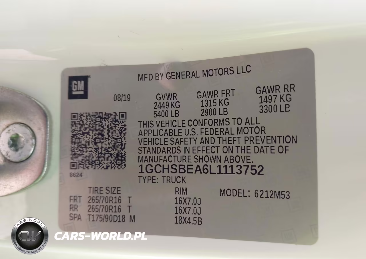 2020 Chevrolet Colorado 2Wd Long Box Wt VIN:1GCHSBEA6L1113752 - 9