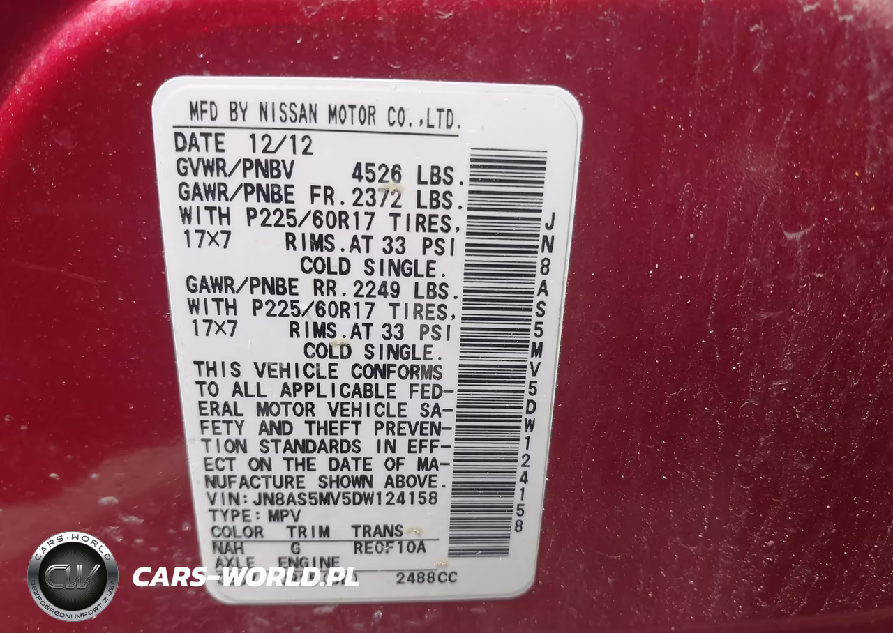 2013 Nissan Rogue Sv VIN:JN8AS5MV5DW124158 - 9