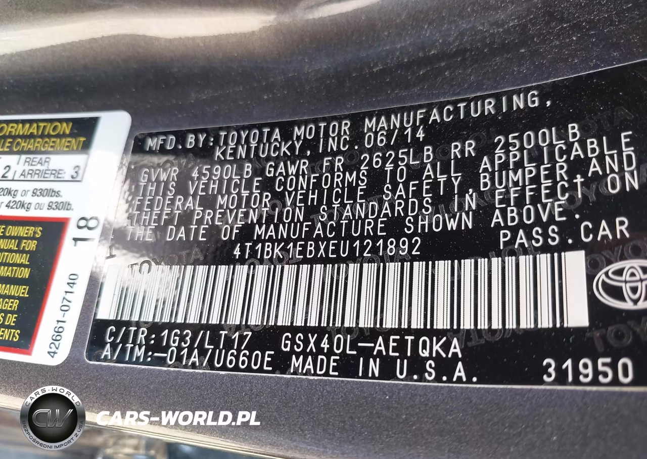 2014 Toyota Avalon Xle Touring VIN:4T1BK1EBXEU121892 - 9