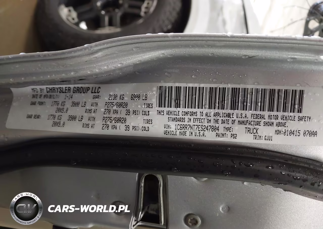 2014 Ram 1500 Laramie VIN:1C6RR7NT7ES247804 - 9