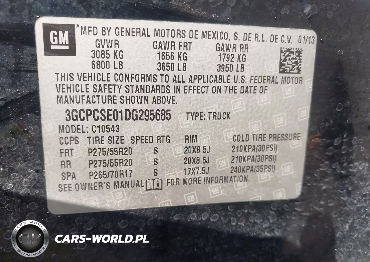 2013 Chevrolet Silverado 1500 Lt VIN:3GCPCSE01DG295685 - 9