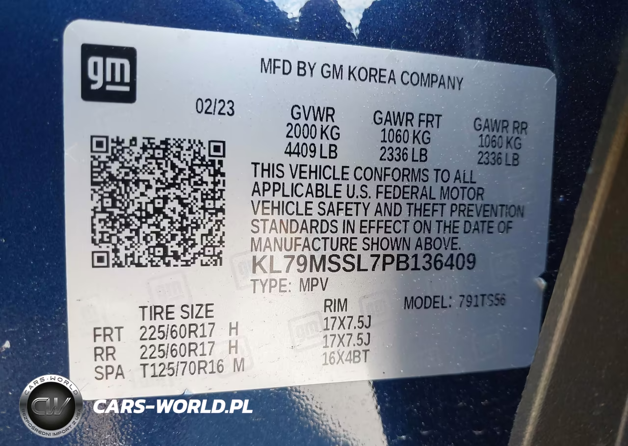 2023 Chevrolet Trailblazer Awd Activ VIN:KL79MSSL7PB136409 - 9