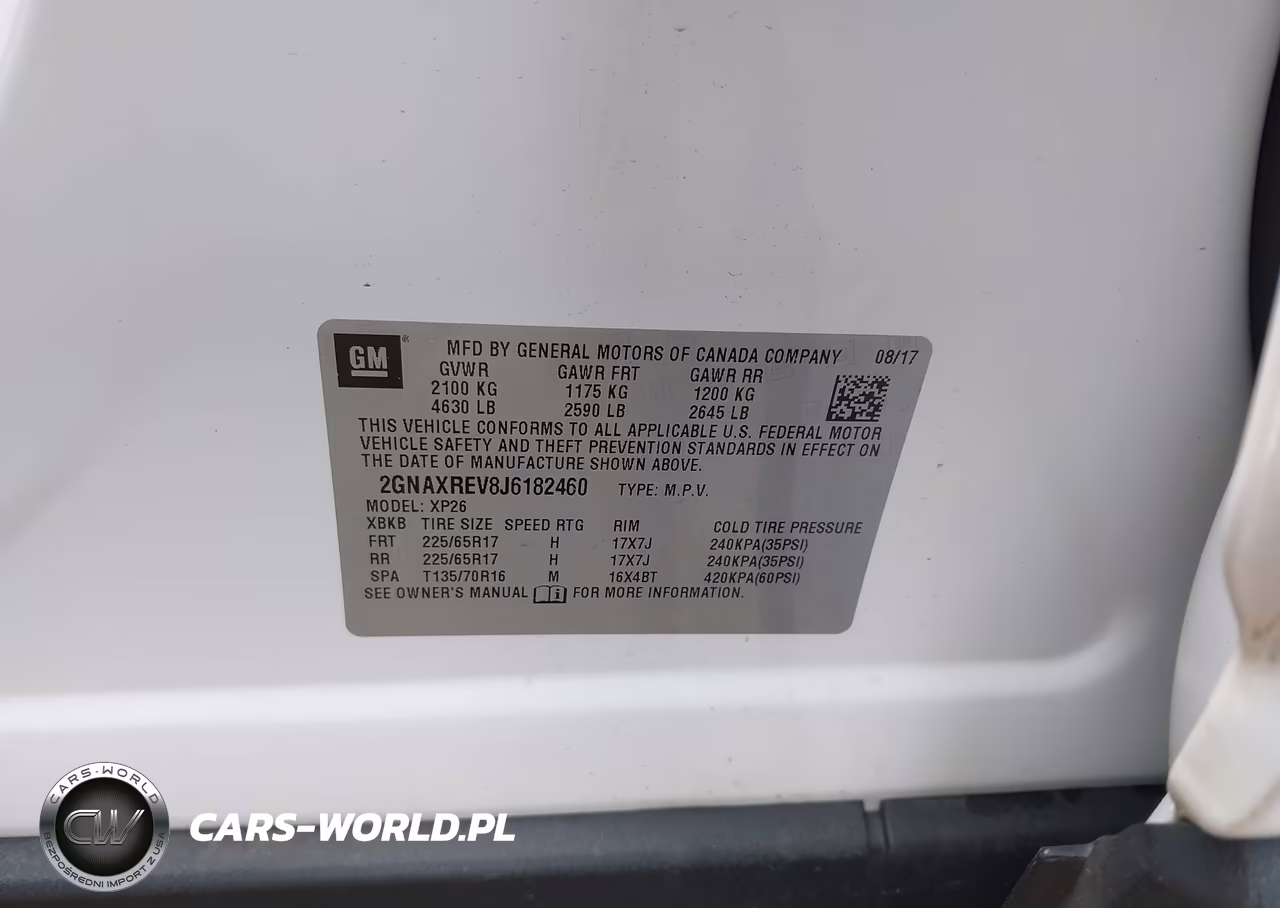 2018 Chevrolet Equinox Ls VIN:2GNAXREV8J6182460 - 9