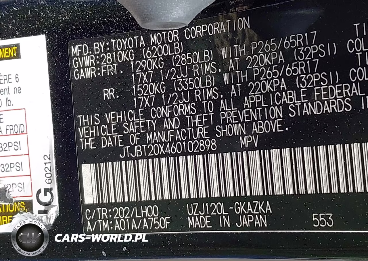 2006 Lexus Gx 470 VIN:JTJBT20X460102898 - 9