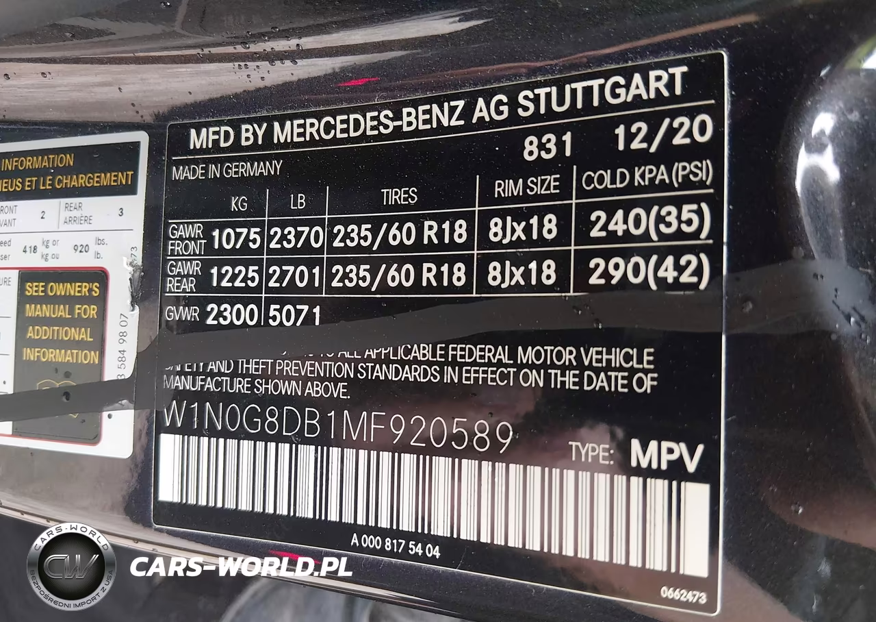 2021 Mercedes-Benz Glc 300 Suv VIN:W1N0G8DB1MF920589 - 9