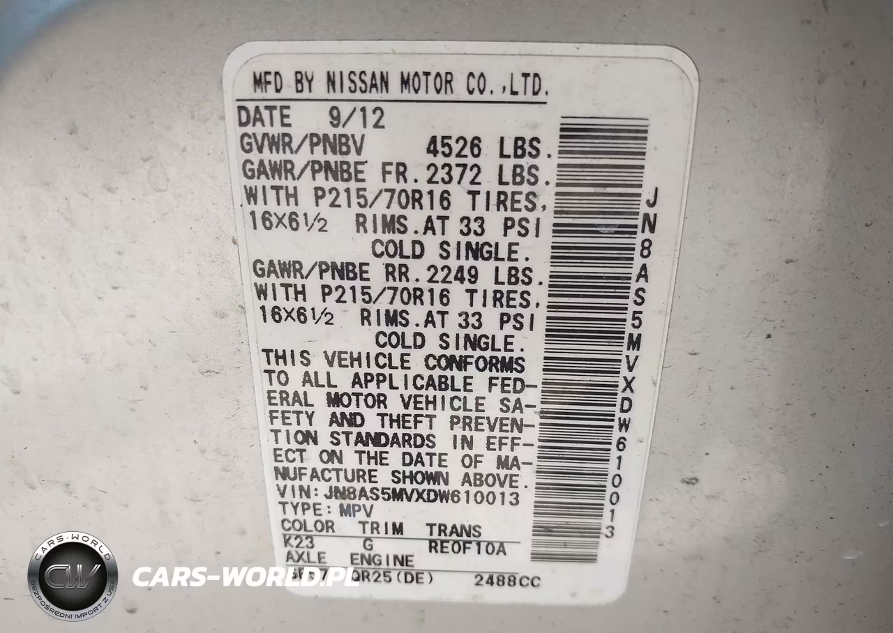 2013 Nissan Rogue S VIN:JN8AS5MVXDW610013 - 9
