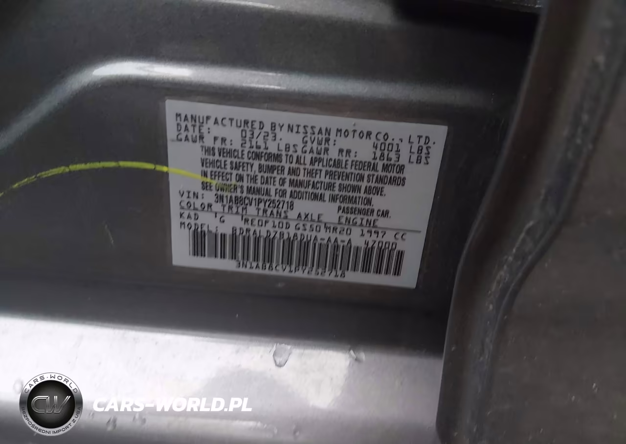 2023 Nissan Sentra Sv Xtronic Cvt VIN:3N1AB8CV1PY252718 - 9