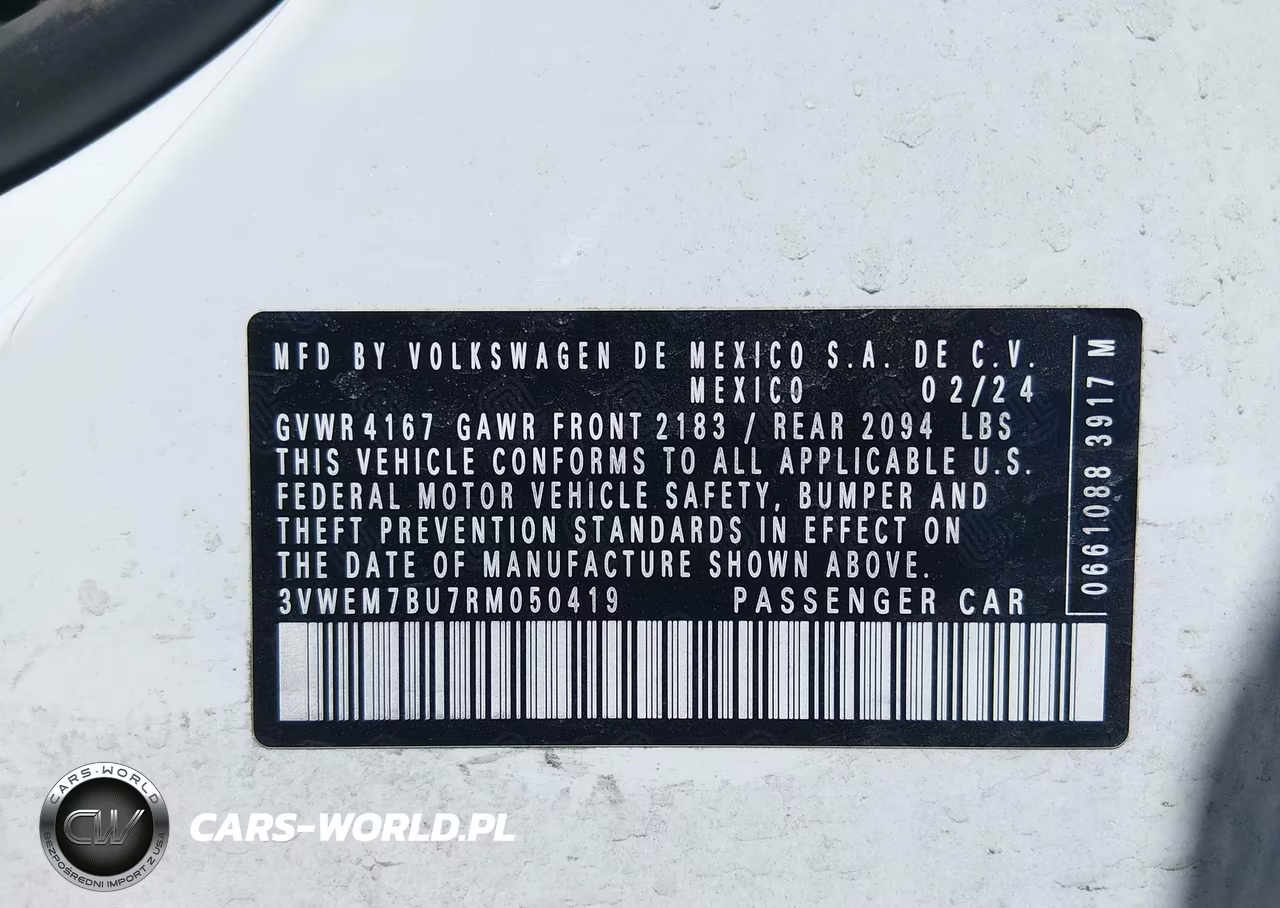 2024 Volkswagen Jetta 1.5T Se VIN:3VWEM7BU7RM050419 - 9
