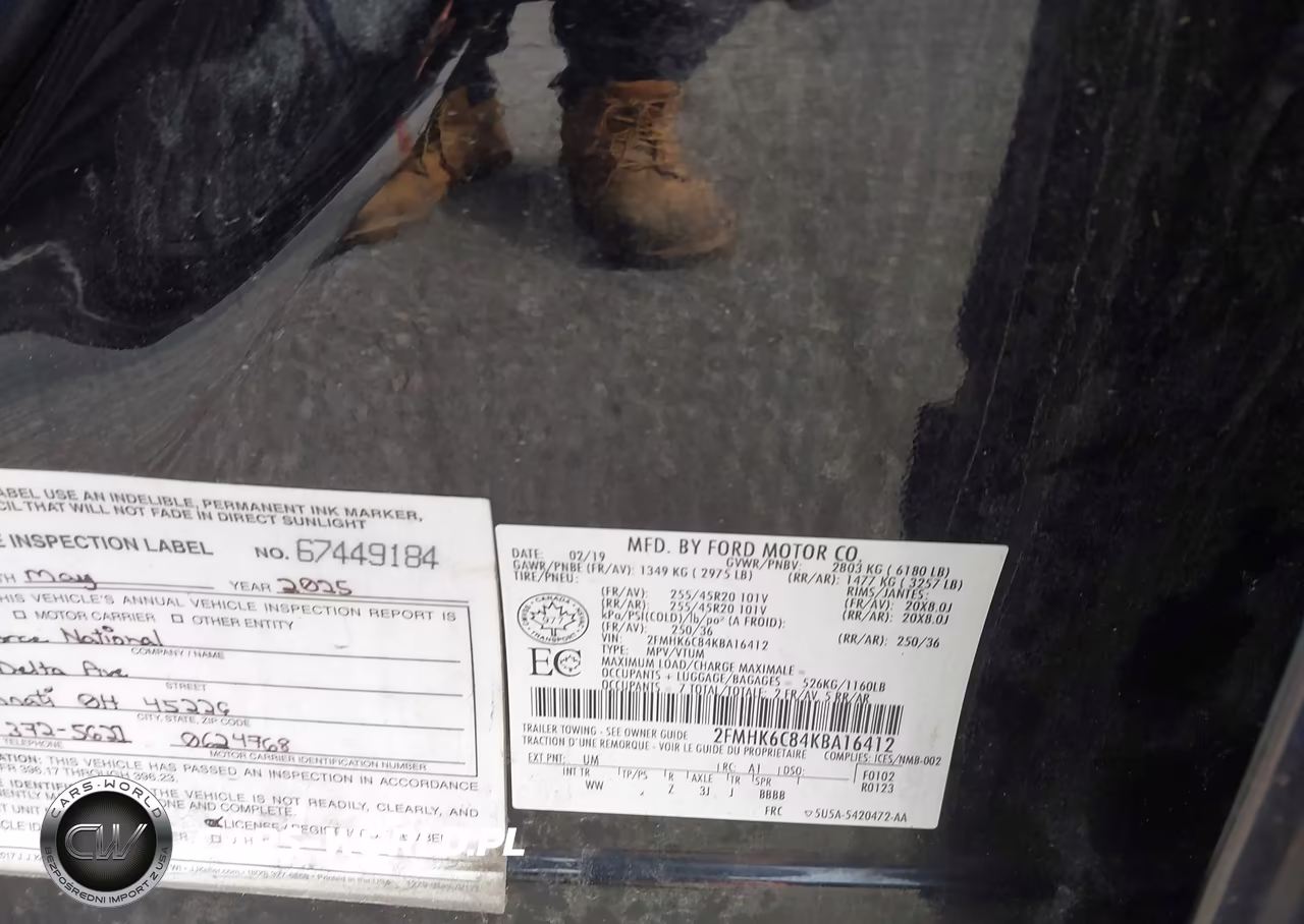 2019 Ford Flex Sel VIN:2FMHK6C84KBA16412 - 9