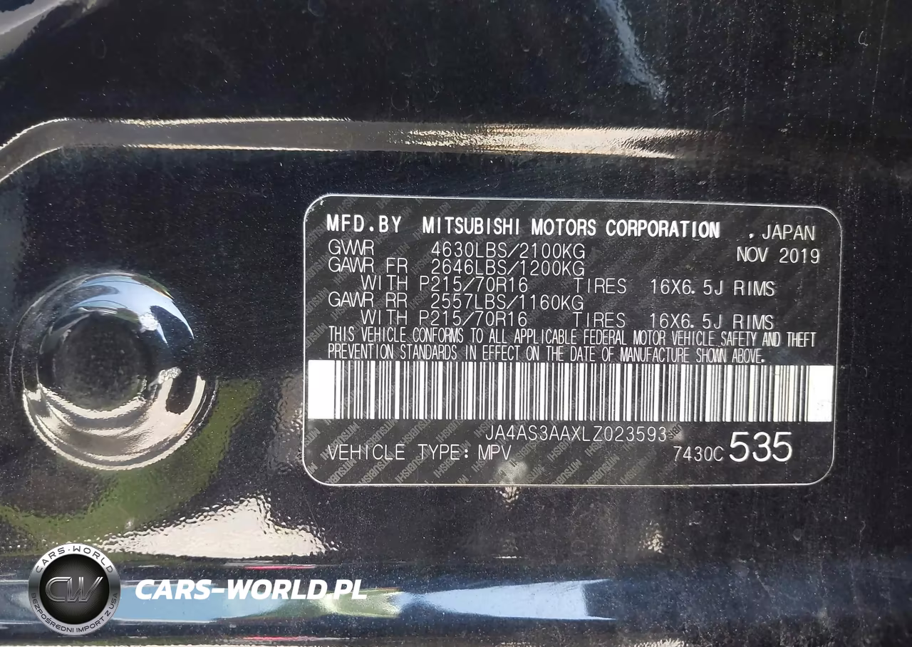 2020 Mitsubishi Eclipse Cross Es 1.5T VIN:JA4AS3AAXLZ023593 - 9