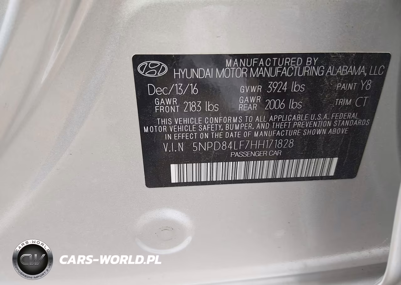 2017 Hyundai Elantra Value Edition VIN:5NPD84LF7HH171828 - 9