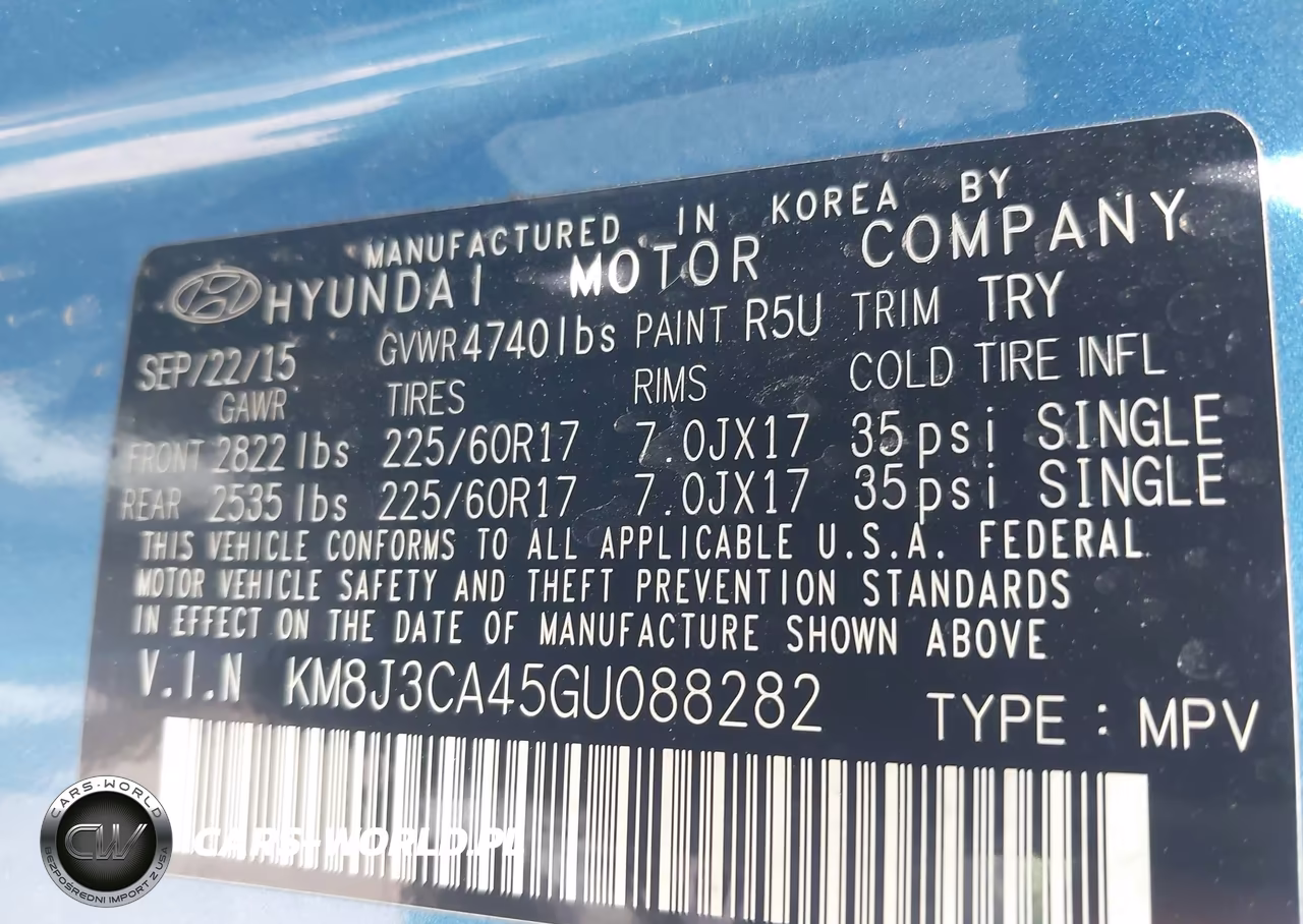 2016 Hyundai Tucson Se VIN:KM8J3CA45GU088282 - 9