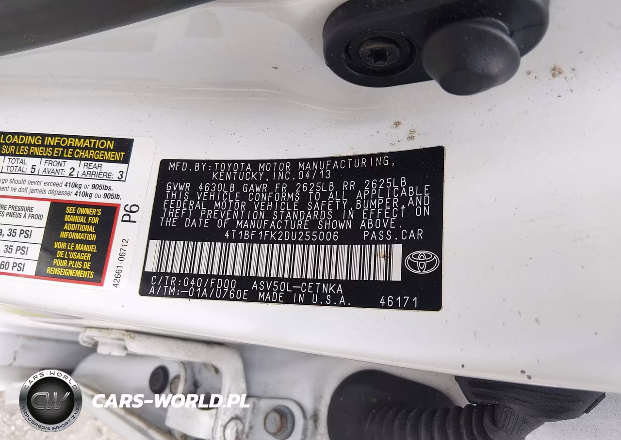 2013 Toyota Camry Le VIN:4T1BF1FK2DU255006 - 9