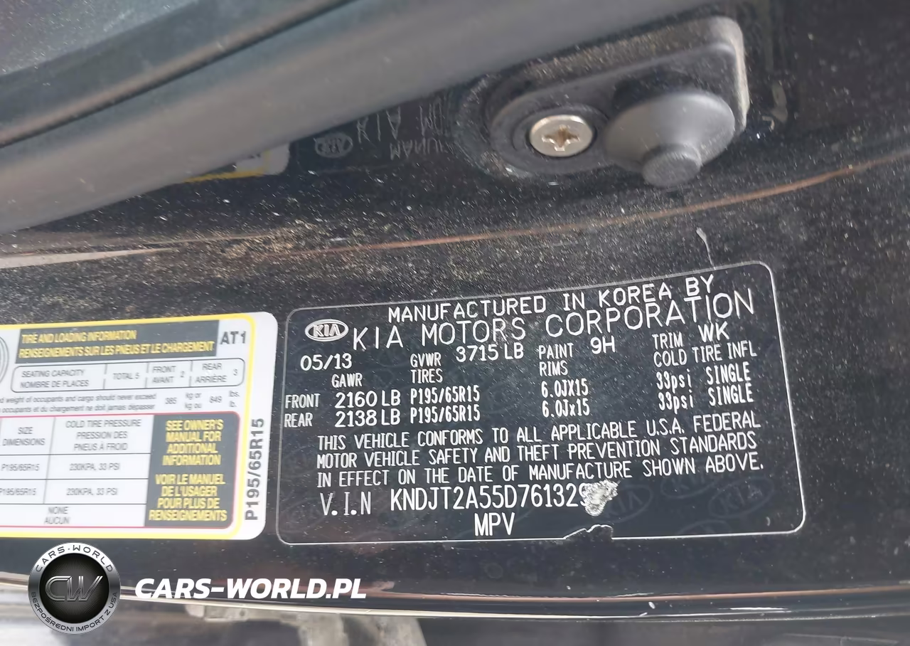 2013 Kia Soul VIN:KNDJT2A55D7613293 - 9